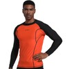 DEMMET Men's surfsuits, Summer Long-Sleeved Swimsuits, Sunscreen UPF 50+ Quick-Drying