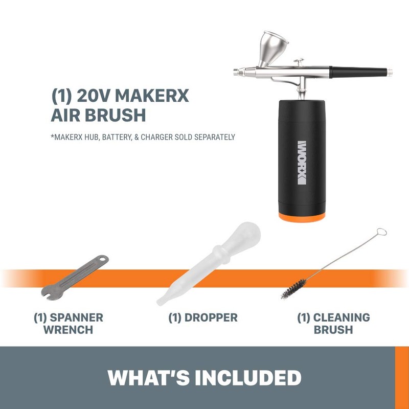 Worx MAKERX WX742L.9 20V Air Brush (Tool Only)