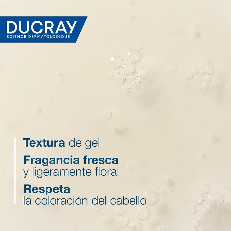 DUCRAY, Kelual Squanorm Shampoo Tratante, Para Caspa Grasa, Limpieza Reguladora