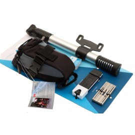 MSW Ride and Repair Kit w/Bike Seat Bag, Mini Pump, Multi-tool, Levers, More NEW