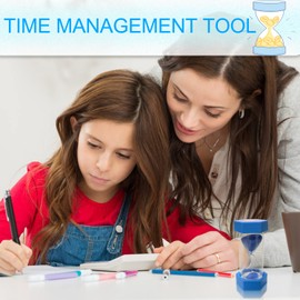 Sanduhr, Kinderuhr, dekorative Sanduhr, Timer können in Klassenzimmern, Küchen, Wohnungen, Büros und auch als dekorative Timeruhr (10 Minuten, Blau)