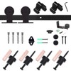 TSMST 4FT Sliding Barn Door Hardware Kit with Adjustable Floor