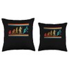 Evolution of Basketball Throw Pillow