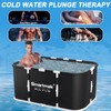 Smartmak Ice Bath Tub with Cover, Portable XL Large Cold