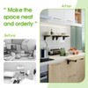 Folding Shelf Brackets, 12 Inch 4 Pcs Heavy Duty Wall