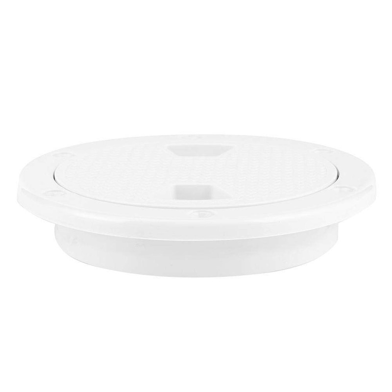Deck Plate,4in ABS Deck Plate Round White Anti-UV Corrosion Resistant