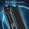 M.2 SSD Cooler 38 Cooling Fins Multi Channel Base Mg