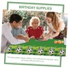 Outanaya 2pcs Football Themed Washable Tablecloth Pe Table Cover for