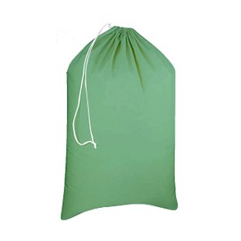 Urban Villa Laundry Bag Canvas|Dirty Clothes Travel Laundry Bag|Machine Washable|Reusable College Hostel Hamper Liner Bag for Garments Delicates Drawstring Closure 1 Pack Green Color|Size 28X36 Inches