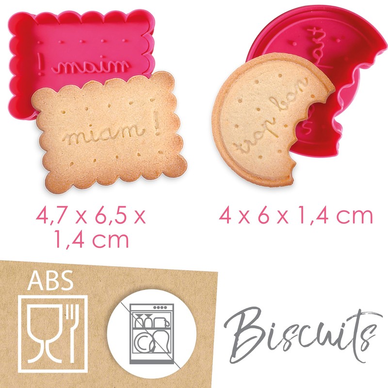 ScrapCooking - 2 Taglierina per biscotti "Classici" - Piccolascarpe e