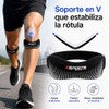 2 PCS Cinta Rotuliana para Rodilleras, Ajustable, Amortiguación de 10