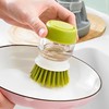 Dish Brush with Soap Dispenser and Holder 2pcs, Kitchen Dish