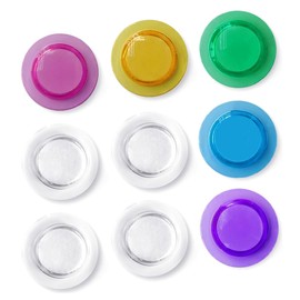 Magnets for Glass Whiteboard, Dry Erase Board, Refrigerator-Rare Earth Neodymium Magnet, Large, Assorted Color (9 Pack)