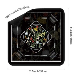 Mahjong Mat for Table Durable Mahjong Table Cover with Unique Design, Premium Mahjong Accessories, Perfect Mahjong Gifts for Women, Game Mat for Mahjong and Board Game Enthusiasts (Nocturne Blossom)