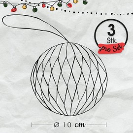 Christmas Decoration (Ball Set of 3, Grey)