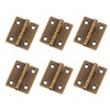 1" Brass Hinge Mcredy Small Hinges for Wooden Box with