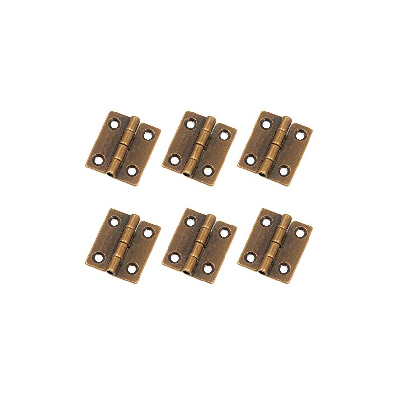 1" Brass Hinge Mcredy Small Hinges for Wooden Box with