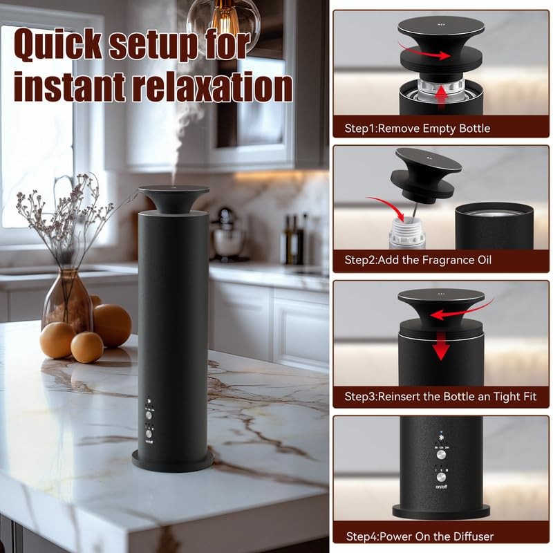 Waterless Diffuser Machine Scent Air Machine Covers 1800 Sq Ft