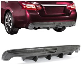 KUAFU Rear Lower Diffuser Lip Bumper Compatible with 2016-2019 Nissan Altima Carbon Fiber Style