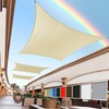 Royal Shade 12' x 20' Beige Rectangle Sun Shade Sail