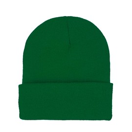 DOOVID Toddler Beanie Kids Warm Knit Beanie Hat Baby Boys Girls Knit Caps Classic Autumn Winter Hats Green