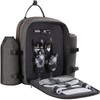 ALLCAMP OUTDOOR GEAR Picnic Backpack for 2 Person W/ Detachable