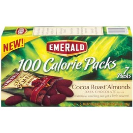 Emerald Cocoa Roast Almonds 100 Calorie Pack (Pack of 4)