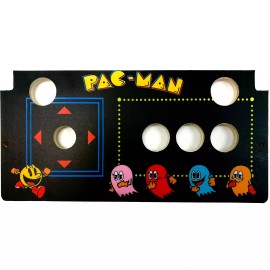 DIY Retro Arcade Skinned Pac-Man Replacement CPO Control Deck for Arcade1Up Gen1 Countercade - Yellow