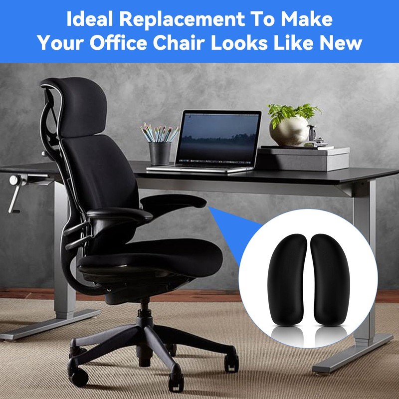 SINOLUXE Arm Pads Replacement for Humanscale Freedom Office Chair, Only