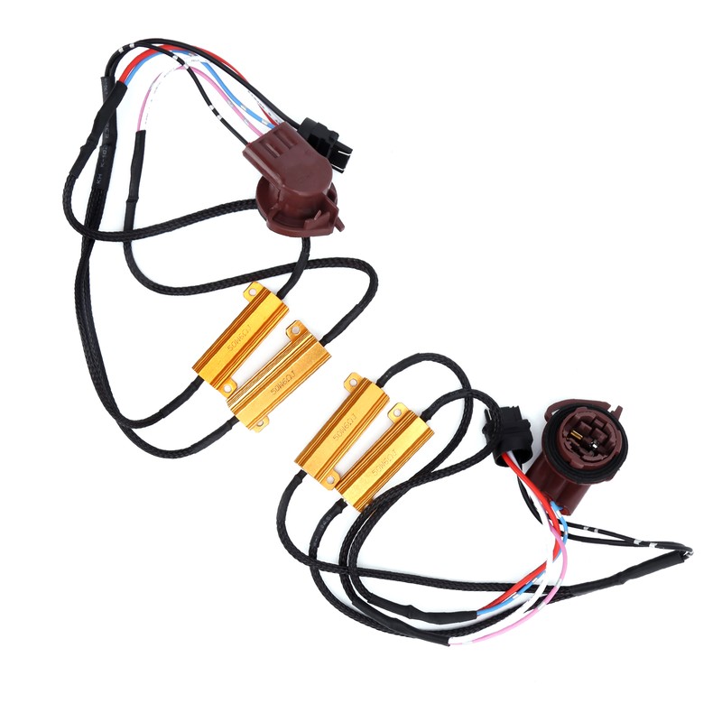 2pcs 3157A LED Decoder 50W Load Resistor Flash Error Free