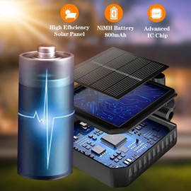 4 Pack Solar Garden Lights, 10 LED Rose Shaped Firefly Lights,Outdoor Waterproof Solar Powered High Flexibility Swaying Lights for Pathway Yard Walkway Patio Decoration, Warm White, 800mah