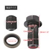 Qiilu [5pcs] M10x1.25mm Motorcycle Banjo Set Banjo Bolts & Washers