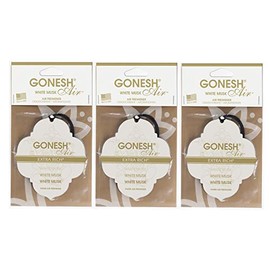 GONESH PAPER AIR FRESHENER WHITE MUSK GARNESH PAPER AIR FRESHENER WHITE MUSK 3-Piece Set