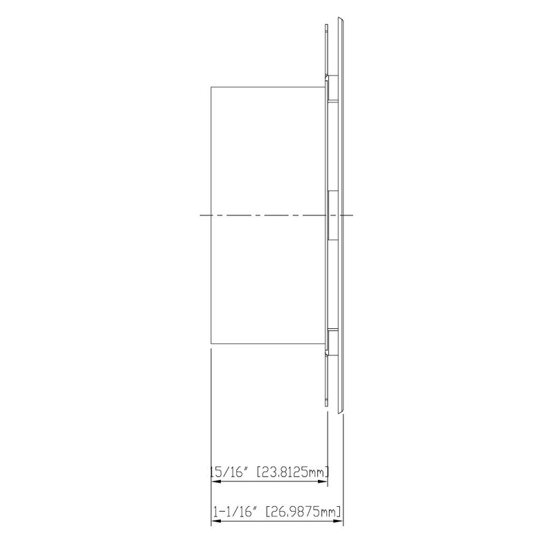 Tyco LFII White Flat Cover Plate - 139 Degrees