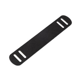 SM SunniMix Leather Shoulder Strap Pad Fixing Thick PU Leather Bag Strap Cushion for Handbag, black L