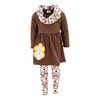 Unique Baby Girls 3 Piece Matching Thanksgiving Turkey Legging Set