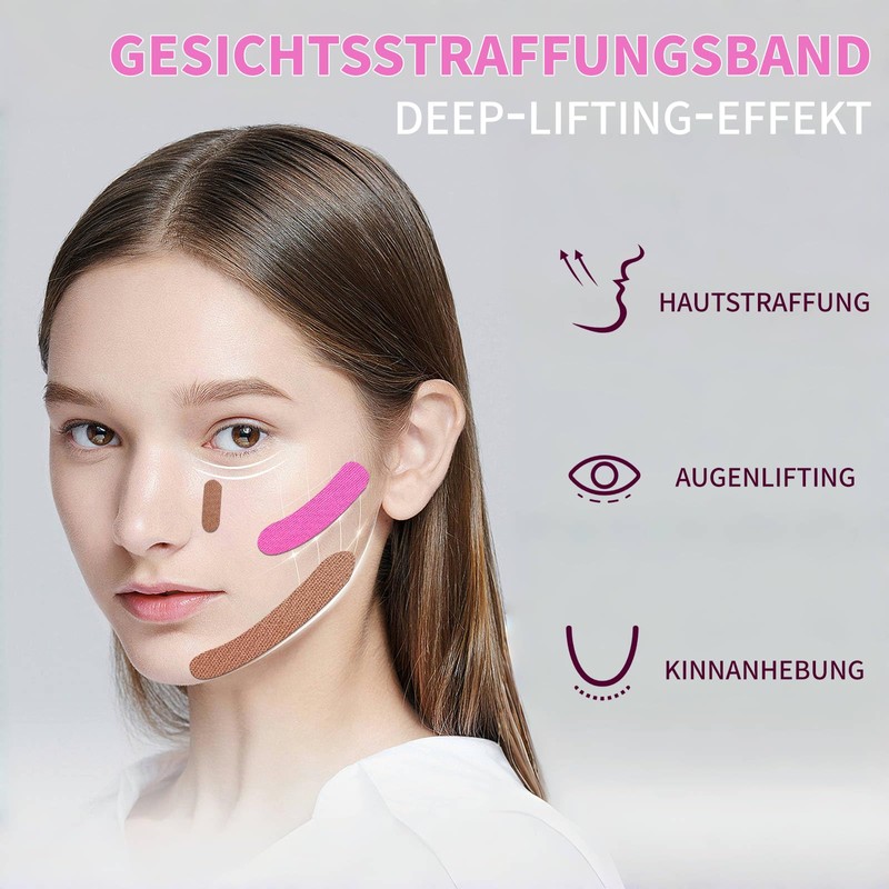 4 Rolls Face Tape Lifting Face 2.5 cm x 5