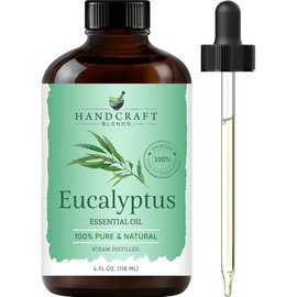 Eucalyptus Essential Oil - Huge 4 Fl Oz - 100% Pure and Natural - Premium Grade Essential Oil for Diffuser and Aromatherapy - Color: Eucalyptus, Size: 4 Fl Oz (Pack of 1)