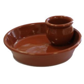 Fackelmann Small Olive Wood Plate, Ceramic, Brown, Plato Aceitunero