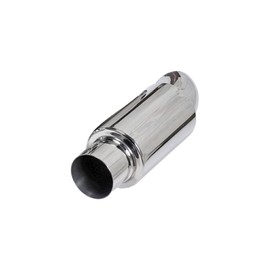 BEALIFE Stainless Steel Exhaust Tailpipe - Improved Exhaust Flowing Better Exhaust Output Car Exhaust Tail Car Exhaust Pipe, Silver, 2.5 inches