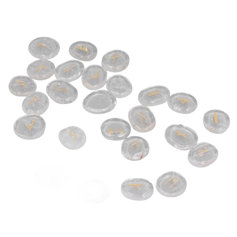 Rune Stones Fine Workmanship Stylish Appearance Small Volume White Crystal