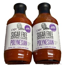 Polynesian Sauce - Sugar Free Dipping, Gluten-Free BBQ, Low Carb Sauce, Vegetarian Sauces, BBQ -18 Oz (2-Pack)