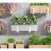 Y&M 6 PCS Adjustable Window Box Brackets for Planter Box,