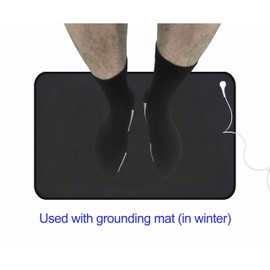 AddBili Grounding Socks & Grounding Straps (US, Numeric, 6.5, 9.5, Regular, Regular, BLACK)