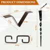 Rain Chains Clip and Ground Anchor Kit, for Outdoor Garden