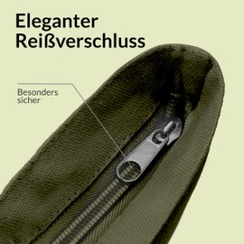 Emma Jonasson Jute Bag with Zip and Inner Pocket, Stylish Shopper for Women, Shopping Bag with Long Handle, Perfect Bag as Tote Bag, Fabric Bag, striped