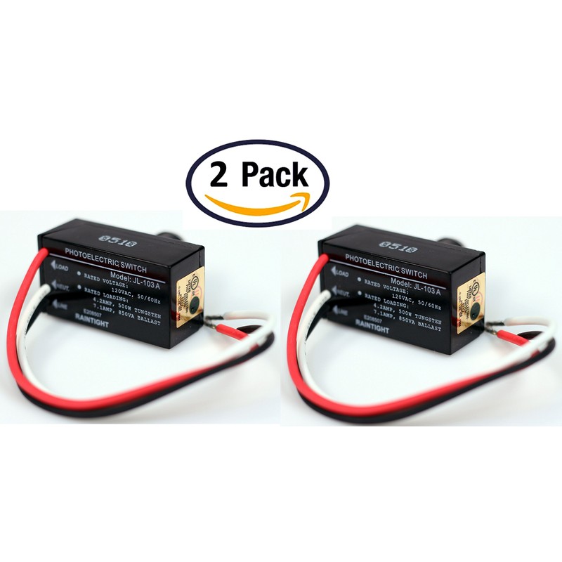 Creative Hobbies Pack of 2, Outdoor Hard-Wired Post Eye Light