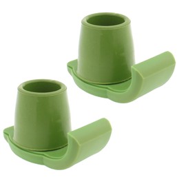 Ski Gliders with Protective Cap for Walking Frames, Walking Aid - Pair (Green, 25 mm) Lifeswonderful