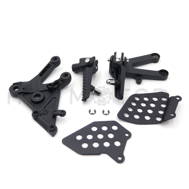 Black Front Rider Foot Pegs Bracket Fit For Honda Cbr600Rr