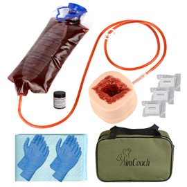 SimCoach Wound Packing Trainer Kit, Stop The Bleed Kit for Wound Packing Training Demonstration Only, Bleed Control Kit for Medical Education